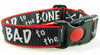 Bad To The Bone dog collar handmade adjustable buckle 1" or 5/8" wide or leash Petcollarshandmade