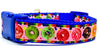 Donuts dog collar handmade adjustable buckle collar 1" wide or leash Petcollarshandmade