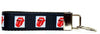 Rolling Stones Key Fob Wristlet Keychain 1"wide Zipper pull Camera strap - Furrypetbeds