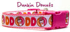 Dunkin Donuts dog collar handmade adjustable buckle 1"or 5/8" wide or leash Petcollarshandmade