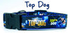 Top Dog dog collar Handmade adjustable buckle collar 1" wide or leash TV Show Petcollarshandmade