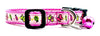 Butterfly cat or small dog collar 1/2" wide adjustable handmade bell or leash Petcollarshandmade