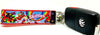 Skittles Key Fob Wristlet Keychain 1"wide Zipper pull Camera strap snack food - Furrypetbeds