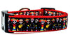 Day Of The Dead dog collar handmade adjustable buckle collar 1" wide or leash - Furrypetbeds