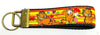 Garfield Key Fob Wristlet Keychain 1"wide Zipper pull Camera strap - Furrypetbeds