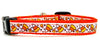 Candy Corn cat or small dog collar 1/2" wide adjustable handmade bell or leash Petcollarshandmade