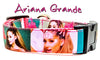 Ariana Grande dog collar Handmade adjustable buckle 1"wide or leash Pop music Petcollarshandmade