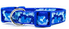 Blue Camo dog collar handmade adjustable buckle 1"or 5/8" wide or leash hunting Petcollarshandmade