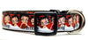 Betty Boop dog collar handmade adjustable buckle collar 1" or 5/8"wide or leash - Furrypetbeds