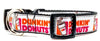 Dunkin Donuts dog collar handmade adjustable buckle 1"or 5/8" wide or leash Petcollarshandmade