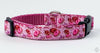 Donuts Dog collar handmade adjustable buckle 5/8"wide or leash small dog Petcollarshandmade
