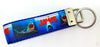 Jaws movie Key Fob Wristlet Keychain 1"wide Zipper pull Camera strap handmade - Furrypetbeds
