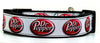 Dr Pepper Dog collar handmade adjustable buckle collar 1" or 5/8" wide or leash Petcollarshandmade