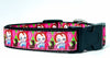 Chucky dog collar handmade adjustable buckle 1" wide or leash Horror pink Petcollarshandmade