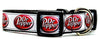 Dr Pepper Dog collar handmade adjustable buckle collar 1" or 5/8" wide or leash Petcollarshandmade