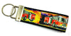 Fireman Key Fob Wristlet Keychain 1"wide Zipper pull Camera strap handmade - Furrypetbeds