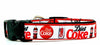 Diet Coke dog collar handmade adjustable buckle 5/8" wide or leash soda pop Petcollarshandmade