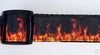 Flames dog collar Handmade adjustable buckle collar 1"wide or leash Motorcycle Petcollarshandmade