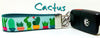 Cactus dog collar handmade adjustable buckle collar 1" or 5/8" wide or leash Petcollarshandmade