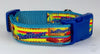 Butterfinger Candy dog collar handmade adjustable buckle collar 1"wide or leash Petcollarshandmade
