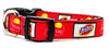 Fritos Dog collar handmade adjustable buckle collar 5/8" wide leash fabric - Furrypetbeds