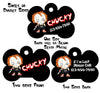 Chucky dog collar, handmade, adjustable, buckle collar,1" wide, leash - Furrypetbeds