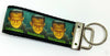 Frankenstein Key Fob Wristlet Keychain 1 1/4"wide Zipper pull Camera strap - Furrypetbeds