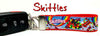 Skittles Key Fob Wristlet Keychain 1"wide Zipper pull Camera strap snack food - Furrypetbeds