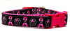 Bark For A Cure dog collar handmade adjustable buckle collar 5/8"wide or leash - Furrypetbeds