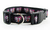 Horror dog collar handmade adjustable buckle collar 1" or 5/8" wide or leash Petcollarshandmade