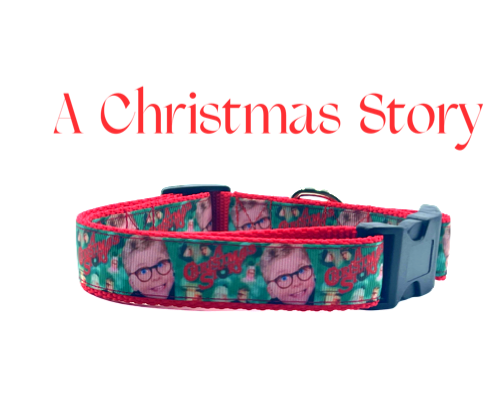 A Christmas Story dog collar handmade adjustable buckle 1