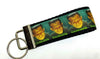 Frankenstein Key Fob Wristlet Keychain 1 1/4"wide Zipper pull Camera strap - Furrypetbeds