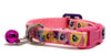 My Little Pony cat & small dog collar 1/2"wide adjustable handmade bell or leash - Furrypetbeds