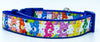 Care Bears dog collar handmade adjustable buckle collar 1" or 5/8" wide or leash Petcollarshandmade