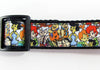 Flintstones dog collar handmade adjustable buckle collar 1" wide or leash fabric Petcollarshandmade