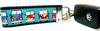 VW Bus Key Fob Wristlet Keychain 1 1/4"wide Zipper pull Camera strap - Furrypetbeds