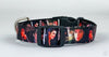 Michael dog collar handmade adjustable buckle collar 5/8" wide or leash fabric - Furrypetbeds