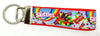 Skittles Key Fob Wristlet Keychain 1"wide Zipper pull Camera strap snack food - Furrypetbeds