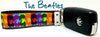 The Beatles Key Fob Wristlet Keychain 1"wide Zipper pull Camera strap handmade - Furrypetbeds