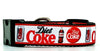 Diet Coke dog collar handmade adjustable buckle collar 1"or 5/8" wide or leash Petcollarshandmade