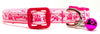 Princess cat or small dog collar 1/2"wide adjustable handmade or leash Petcollarshandmade