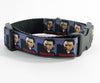Dracula dog collar handmade adjustable buckle collar 1" wide or leash Petcollarshandmade