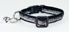 Silver Glitter cat & small dog collar 1/2" wide adjustable handmade bell leash - Furrypetbeds