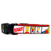 Bart Simpson dog collar handmade adjustable buckle 5/8" wide or leash TV show Petcollarshandmade