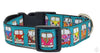 VW Bus dog collar handmade adjustable buckle collar 1" wide or leash Petcollarshandmade