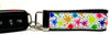 Splatter Paint Key Fob Wristlet Keychain 1 1/4"wide Zipper pull Camera strap Petcollarshandmade - Furrypetbeds