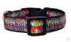 Autism dog collar handmade 12.00 all sizes adjustable buckle collar 1 wide leash - Furrypetbeds