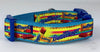Butterfinger Candy dog collar handmade adjustable buckle collar 1"wide or leash Petcollarshandmade