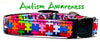 Autism Awareness dog collar handmade adjustable buckle collar 5/8" wide Petcollarshandmade