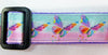 Butterflies dog collar,handmade, adjustable,buckle collar,1" wide, leash - Furrypetbeds